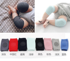 Summer children knee pads with glue anti-slip 100% cotton infant knee pads breathable sports baby crawling elbow pads wholesale