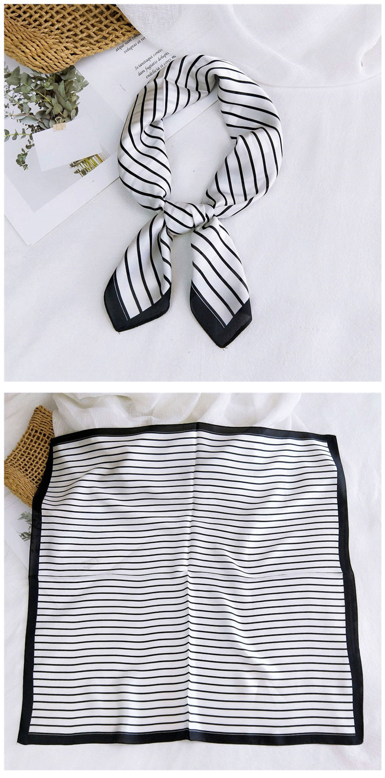 50g Weight Silk Scarf Classification Casual Occasion Satin Material Printing Pattern Spring&Summer, Autumn Season Women's Gender Simple Style Style Women's Simple Style Printing Satin Silk Scarf 4