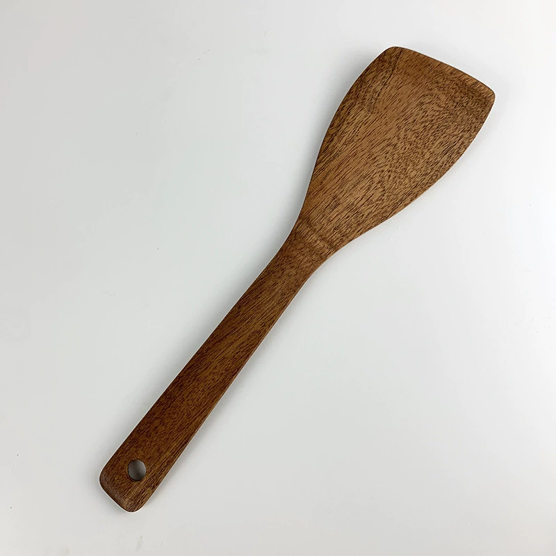 Пластиковая лопатка без sandalwood, без прилипающей кастрюли, длинная ручка, деревянная лопатка-суповая ложка, деревянная кухонная принадлежность