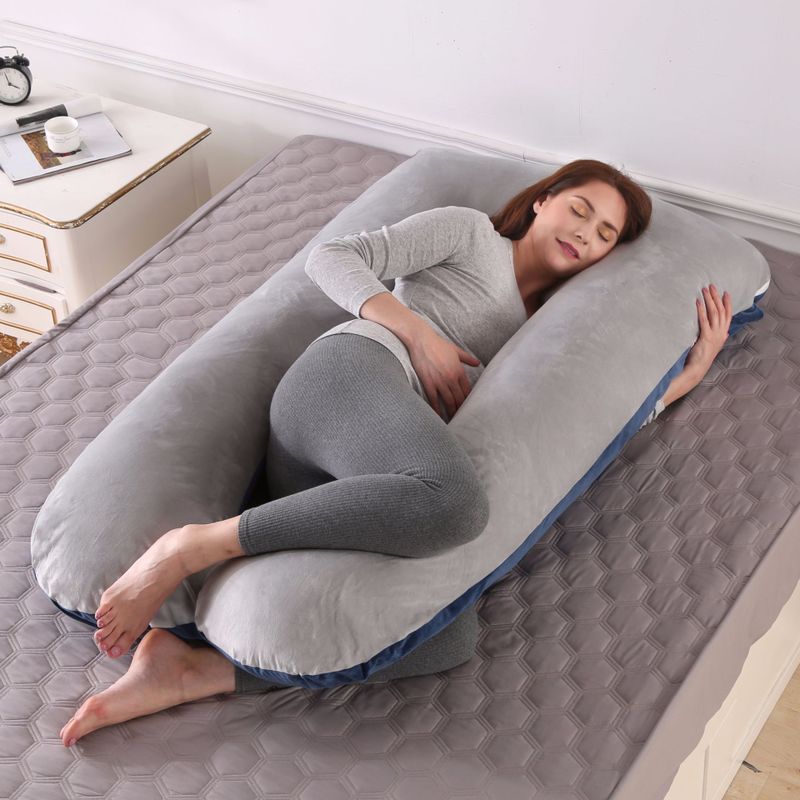 Soporte de cintura transfronteriza lado dormir en forma de U almohada apoyo del vientre almohada de enfermería Tmall Amazon suministro directo almohada de maternidad