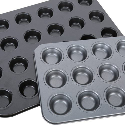 Mini 12-mold cupcake pan, 24-piece non-stick cupcake molds, mini pudding baking tray, cupcake baking molds, wholesale