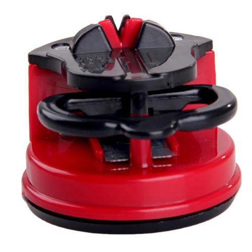 Cross-border hot selling household tungsten steel portable knife sharpener manual mini suction cup sharpening stone kitchen supplies printed logo