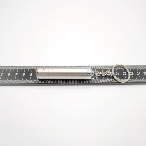 Mini stainless steel white light keychain flashlight key light promotion gift portable small