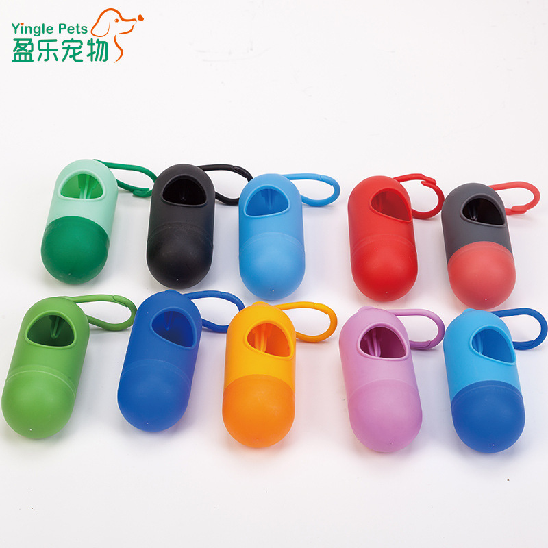 Bolsa de basura para mascotas en forma de bala caja de basura para mascotas bolsa de perro bolsa de aseo organizador bolsa de basura