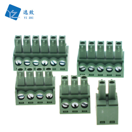 Terminal block KF15EDG 3.5mm plug-in 2-16P straight/curved pin PCB connector green