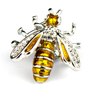 2020 new INBO Diamond bee ball brooch suit shirt collar pin sticky diamond pin exquisite corsage shape