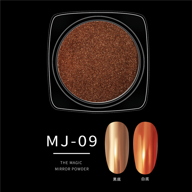 Especial transfronterizo para el comercio exterior nueva venta caliente manicura Shell polvo espejo mágico polvo Arco Iris color caramelo polvo camaleón color
