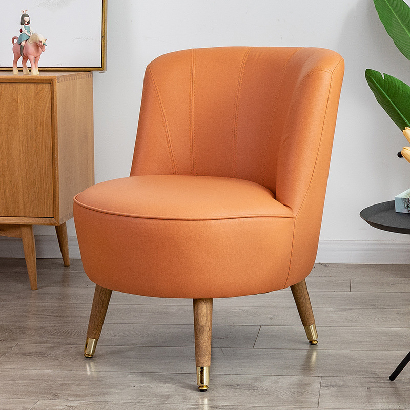 现代简约单人沙发椅北欧ins风网红懒人休闲洽谈椅卧室阳台小沙发|ru