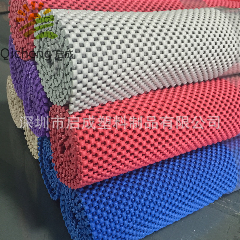厂家直供PVC发泡防滑垫 沙发底垫 止滑复合网眼布 地毯宠物垫底布
