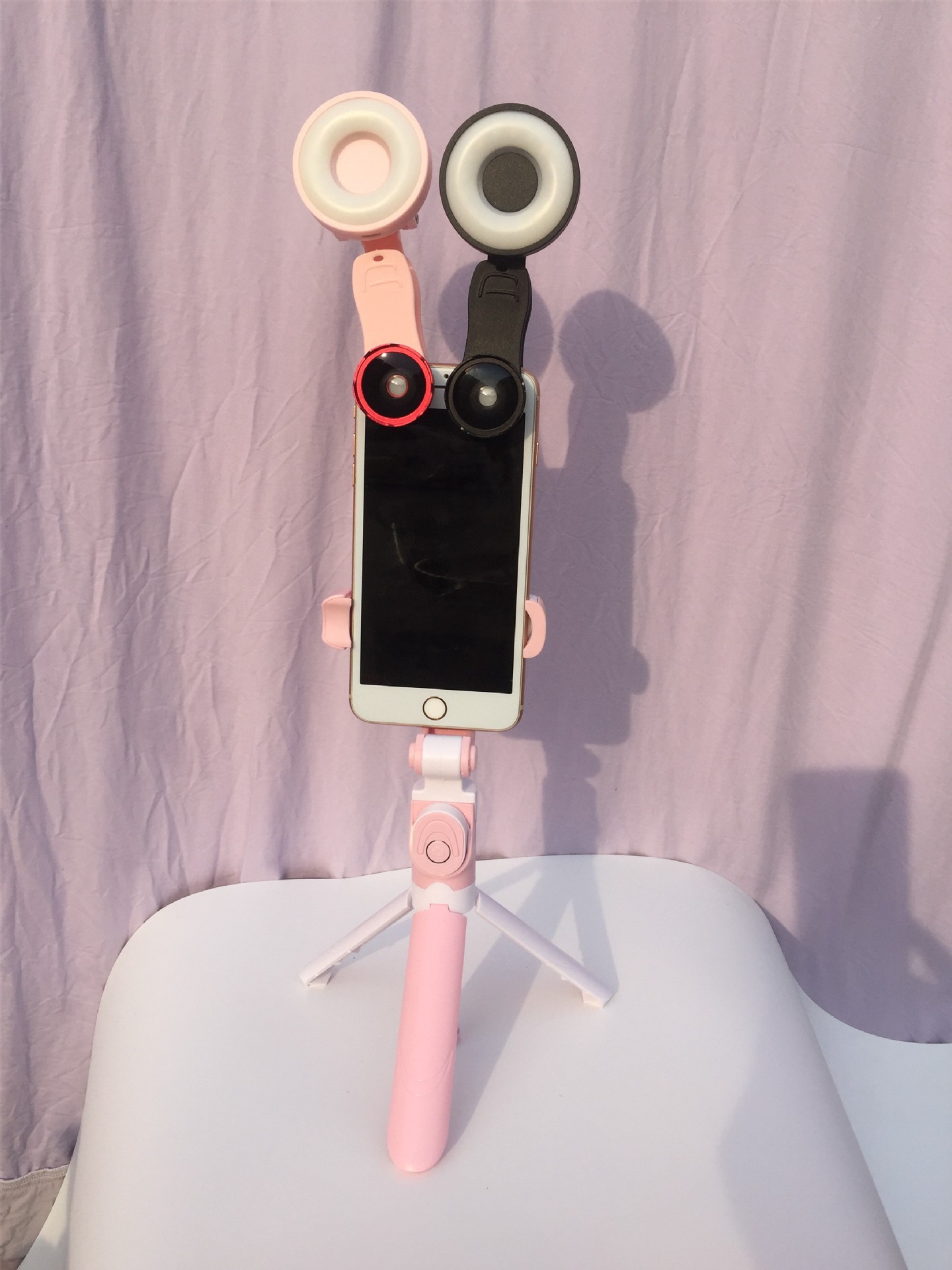 手機直播補光燈 女主播美顏 自拍直播神器 禮品手機迷妳補光燈