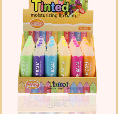 new pattern crayon Cartoon Lip Moisture Replenish water Lip Balm gift Colorless transparent Discoloration Cross border Supplying oem