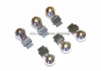 汽車燈泡 3157 鍍鉻琥珀銀 刹車指示燈 示寬燈 尾燈停車燈