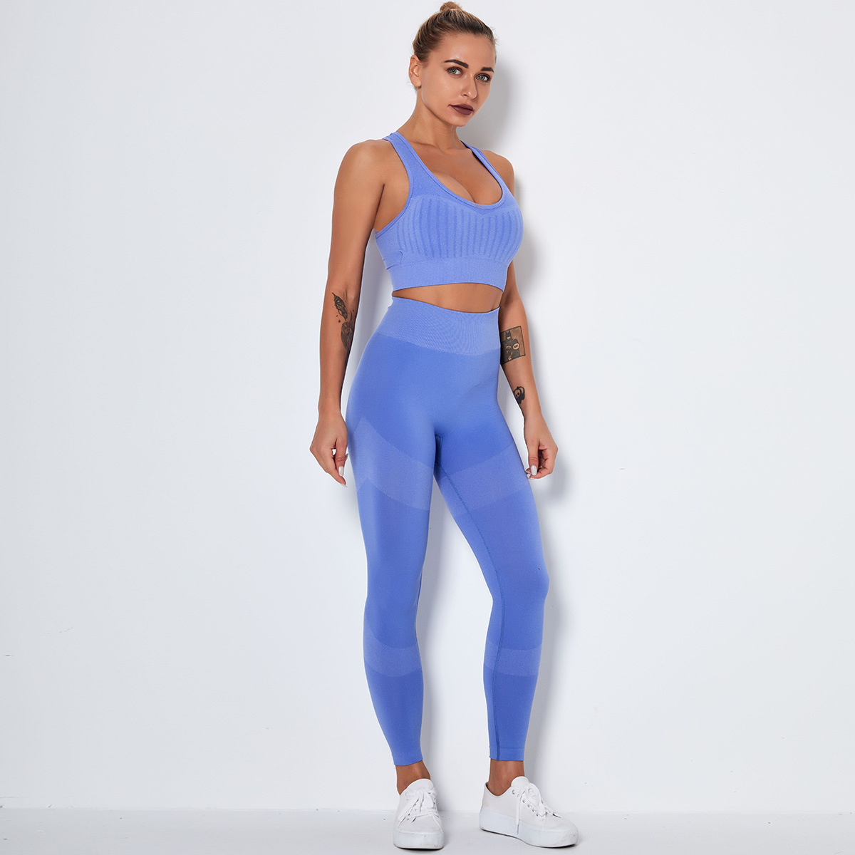 traje de yoga fitness sin costuras de secado rápido NSNS11038