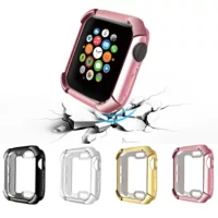 Подходит для Apple Iwatch Watch с гальваническим покрытием из ТПУ с защитой от падения Мягкий чехол защитный чехол для первого, второго и третьего поколения