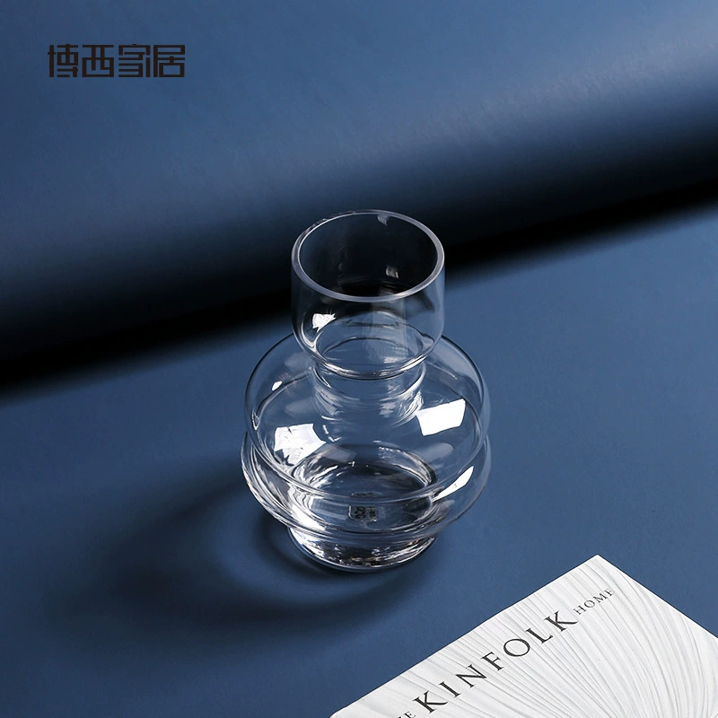 Glass geometric decorations, home decor, simple and elegant design