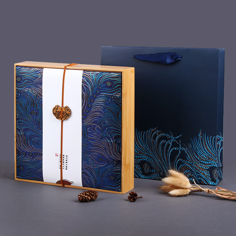 木质茶饼礼品包装盒新款竹木收纳盒可定制竹子木盒茶叶整理木盒子