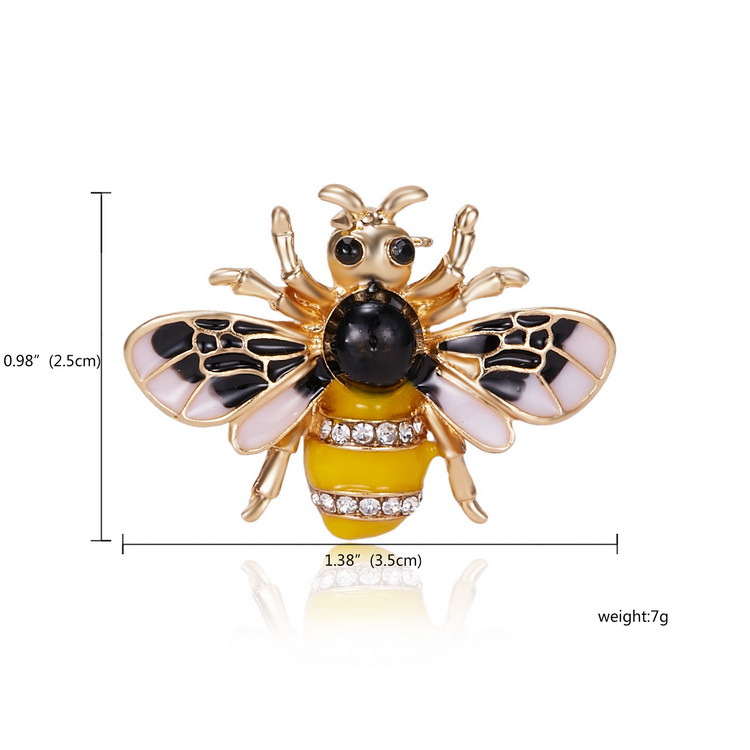20g Weight Rhinestones Inlay Material Brooches Classification Alloy Material Animal Pattern Plating Craft Fashion Pin Animal Alloy Plating Rhinestones Unisex Brooches 7