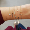 Fashionable bracelet, set, chain, jewelry, European style, simple and elegant design