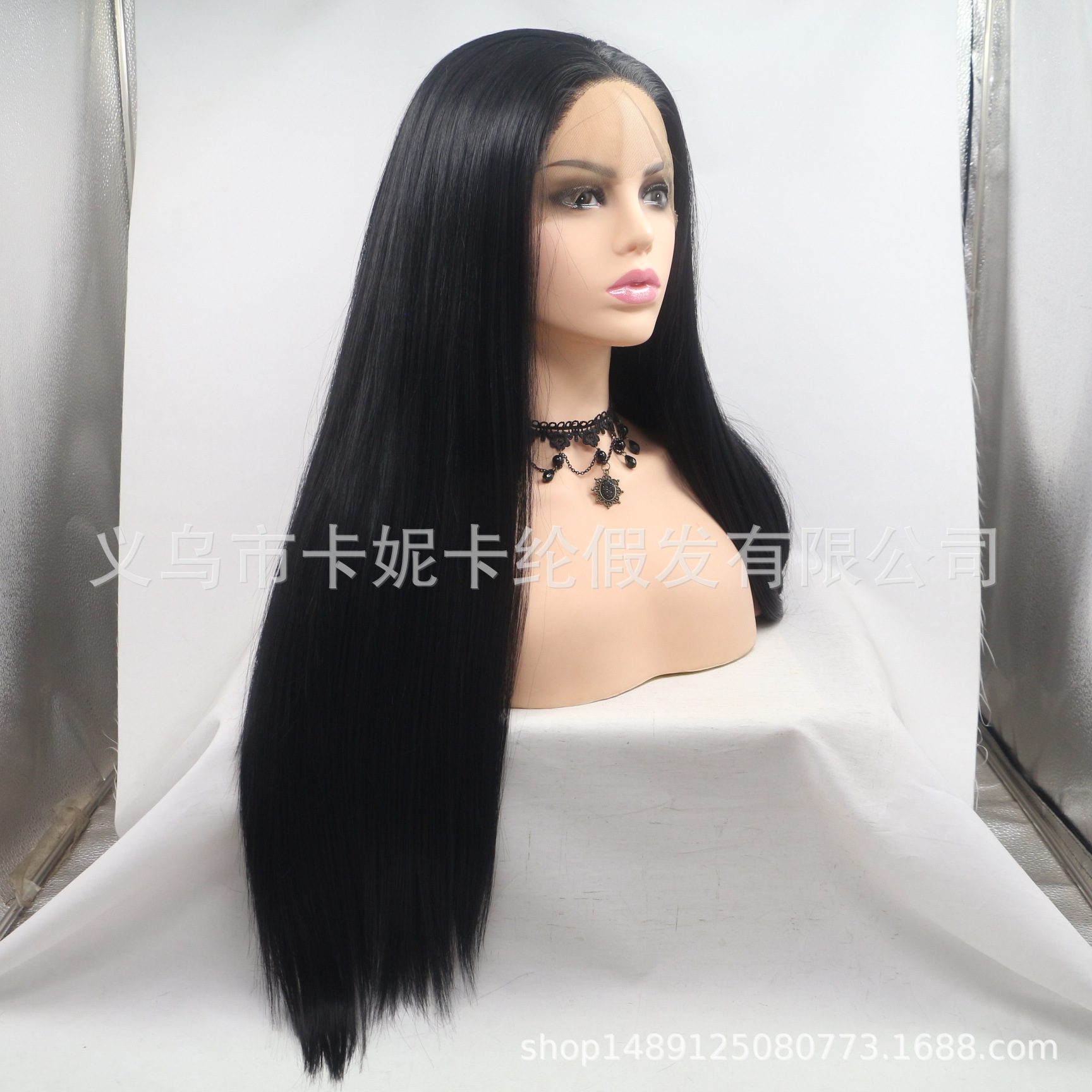 Perucas creativas nuevas fibras químicas de encaje delantero wigs cabello de moda fluffy nuevos productos