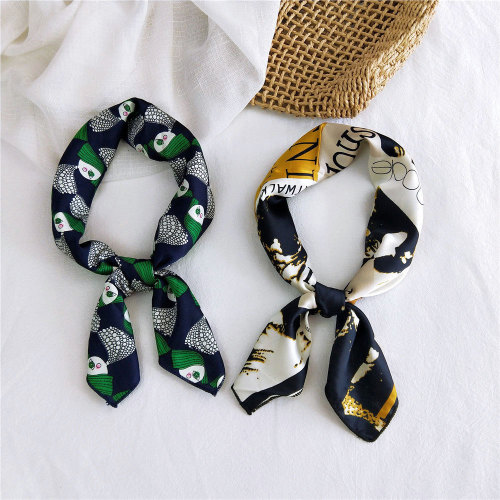 70 new style silk scarf small square scarf for women spring, autumn and winter fashion versatile professional stewardess decorative small scarf Korean style headscarf