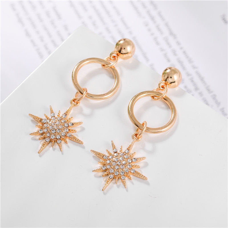 Japonais Et Coréen Tendance Xingyue Exagérer Tempérament Longue Pleine-bijoux Boucles D'oreilles De Mode Personnalisé Froid Style Boucle D'oreille Goutte Pour Les Femmes display picture 4