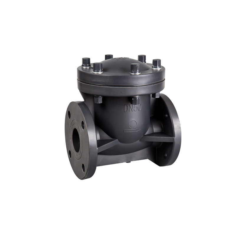 供应塑料阀门 RPP旋启式止回阀 单向止回阀 摆动式止回阀 H44