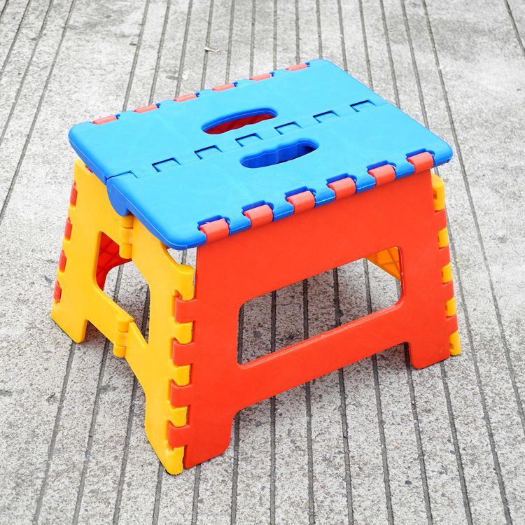 [ 10 piece]thickening Plastic outdoors household Go fishing adult student children baby fold Small square stool