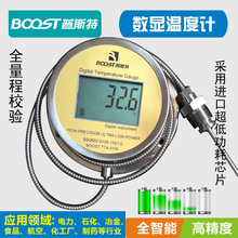 数字数显温度计仪表工业锅炉显示釜pt100不锈钢电池带探头