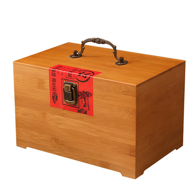originality Bamboo Box customized Upscale gift Flip Tea box Moon cake box Porcelain box wooden  Food Packaging