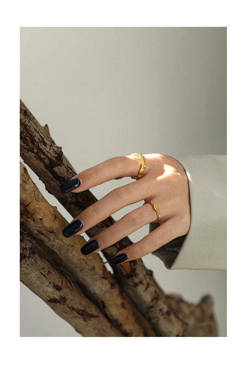 Simple Style Geometric Sterling Silver Plating Rings