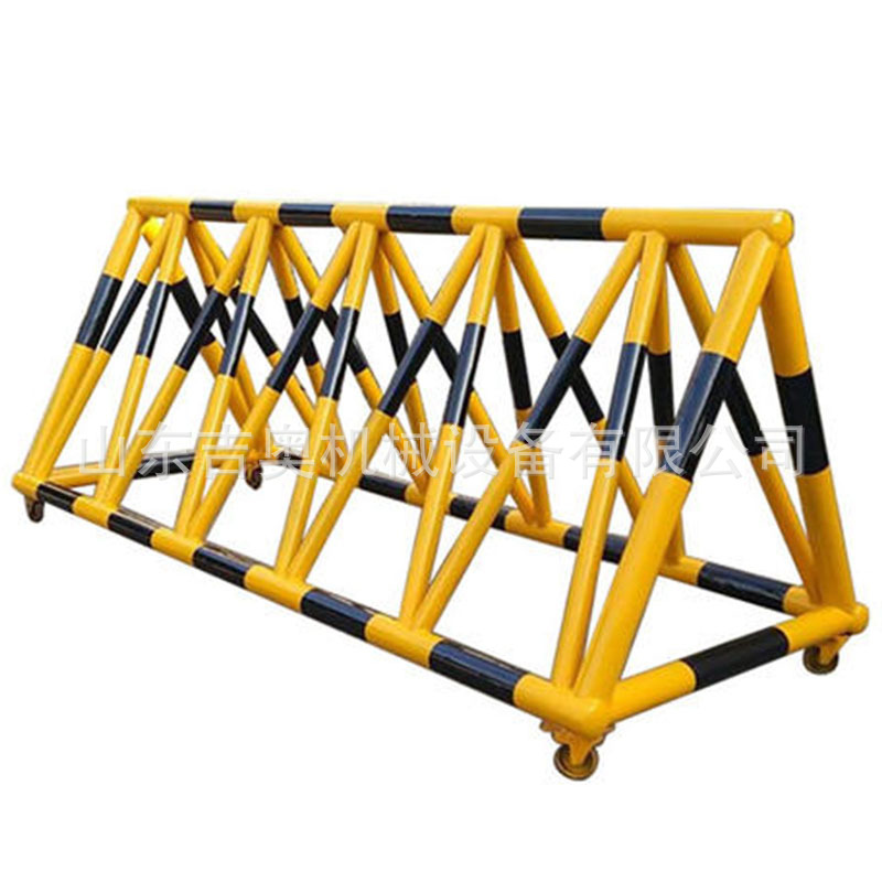 防冲撞拦路拒马 大门挂齿拒马路障 电动对开式拒马 移动拒马护栏