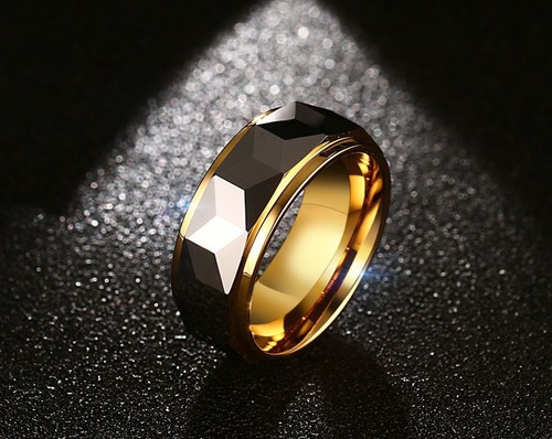men ring aliexpress ring tungsten steel gold ring korean jewelry wholesale jewelry design TCR-043