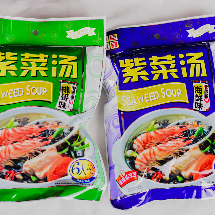 紫菜汤72克速食汤排骨海鲜方便冲泡即食汤料