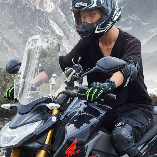 Cycling knee pads and elbow pads four-piece set of plastic PP shell protective gear multi-purpose road outdoor off-road protection anti-fall protective gear