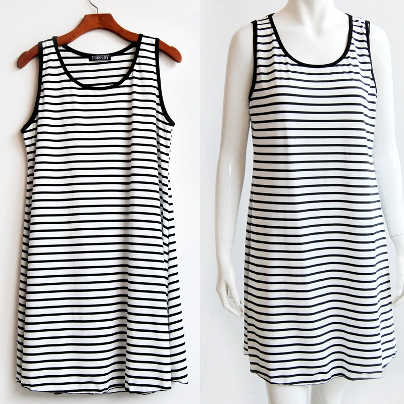 200 кг 300 кг жира м плюс жир больших размеров женское свободное Полосатое платье нижний жилет подтяжки заводские прямые волосы