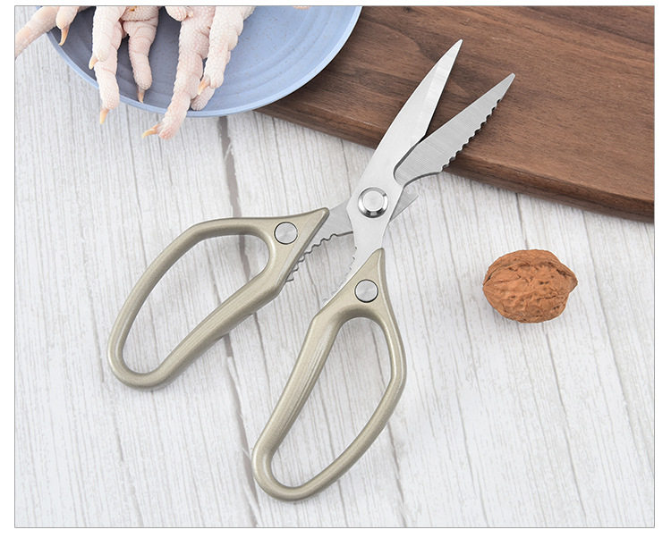现货批发 铝合金手柄强力剪 不锈钢厨房合金剪 五代SK5铝柄剪刀详情16