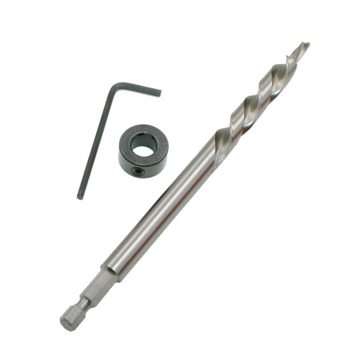 Special step drill bit for woodworking inclined hole, high-speed steel, inclined hole positioner, second-stage drill bit 9.5MM