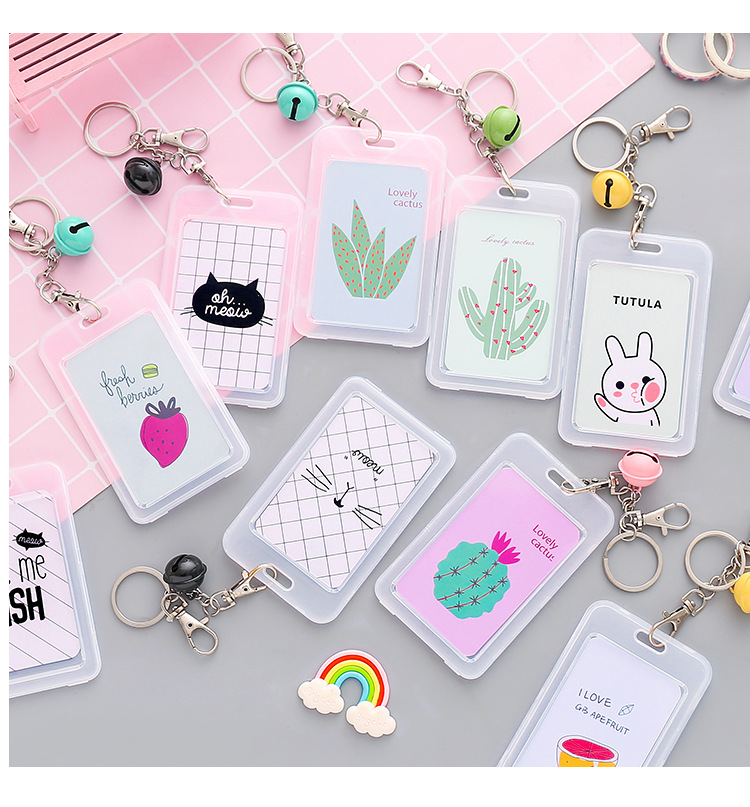 New Transparent Card Sleeve Protective Cover Cute Creative Bank Card Hard Shell display picture 10