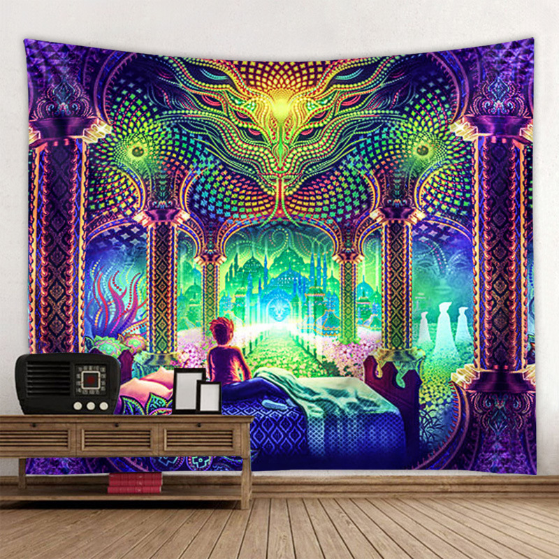 跨境电商现货批发个性背景布挂布挂毯装饰布卧室房间布置床头墙布