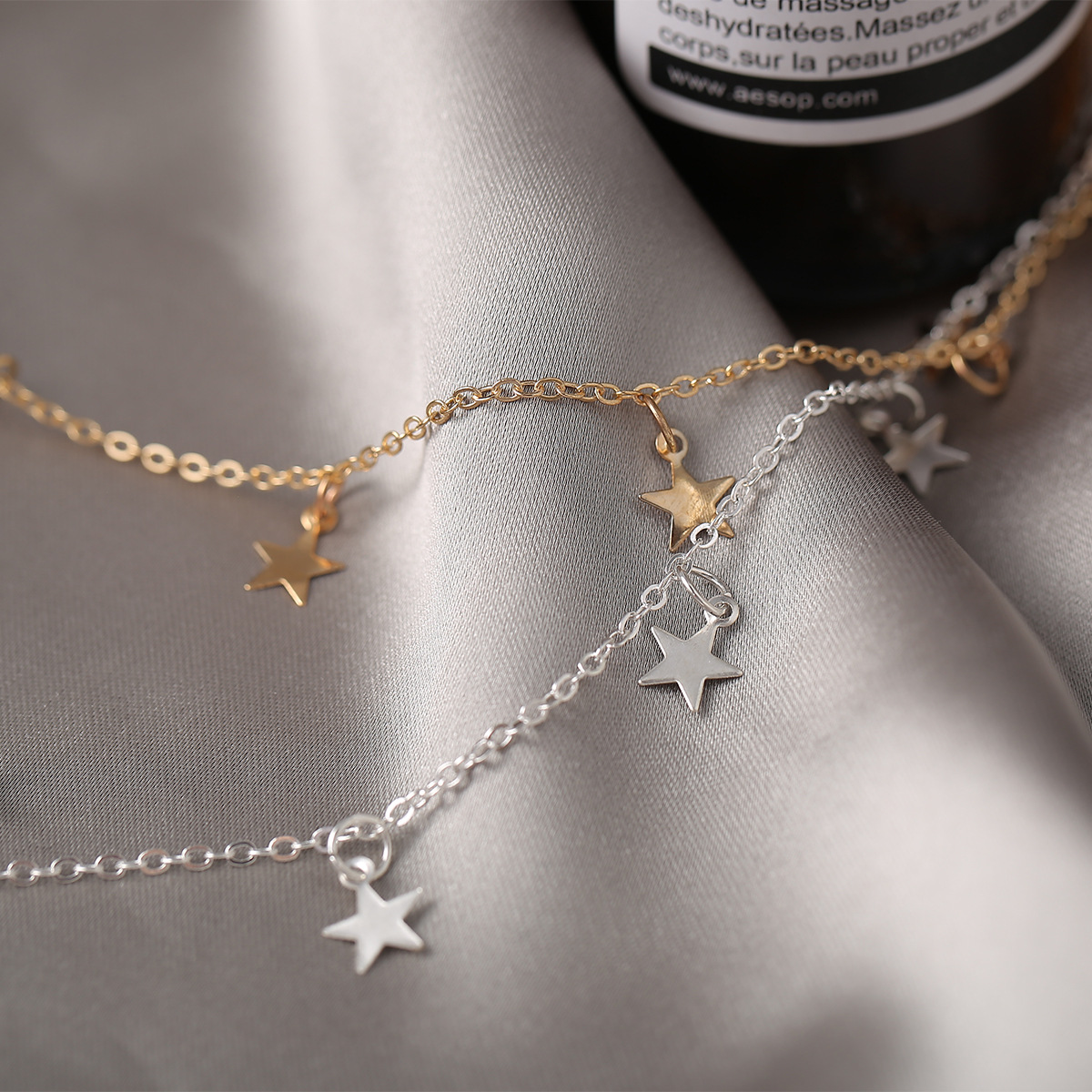 Clavicle Chain Fashion Simple Five Pointed Star Pendant Necklace