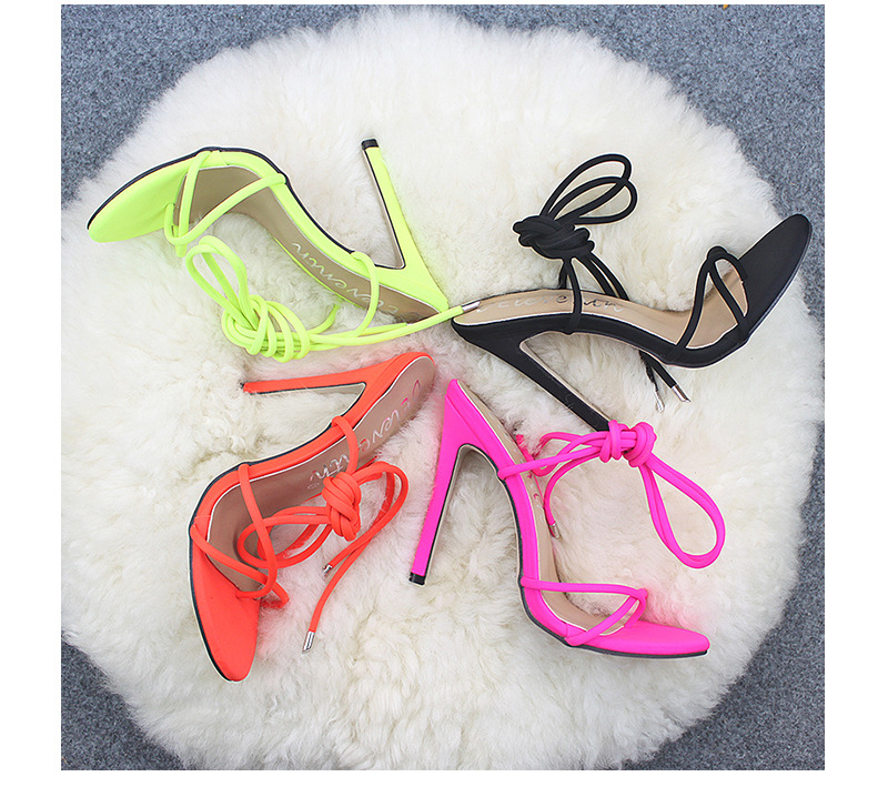 Candy Bright Color High Heels Flip Flops NSZLX116702