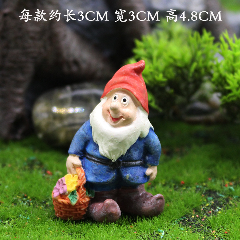 コケの小さい景観の装飾品の花園の小人の置物の越境の樹脂の工芸品のクリスマスの小人の精霊