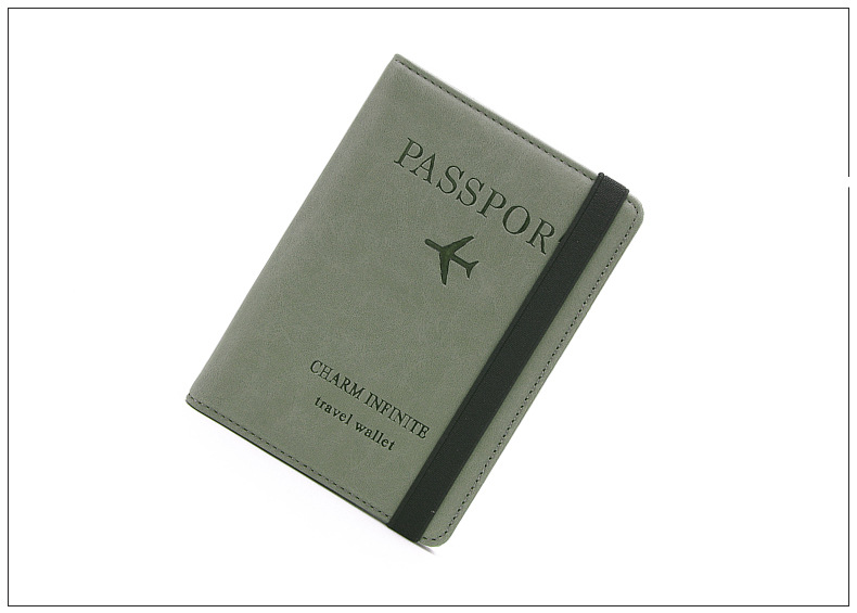 Unisex Basic Solid Color Pu Leather Rfid Passport Holders display picture 2