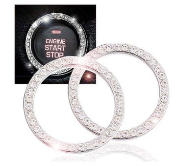 镶钻汽车一键启动装饰圈跨境汽车点火启动器装饰圈汽车镶钻装饰贴|ms