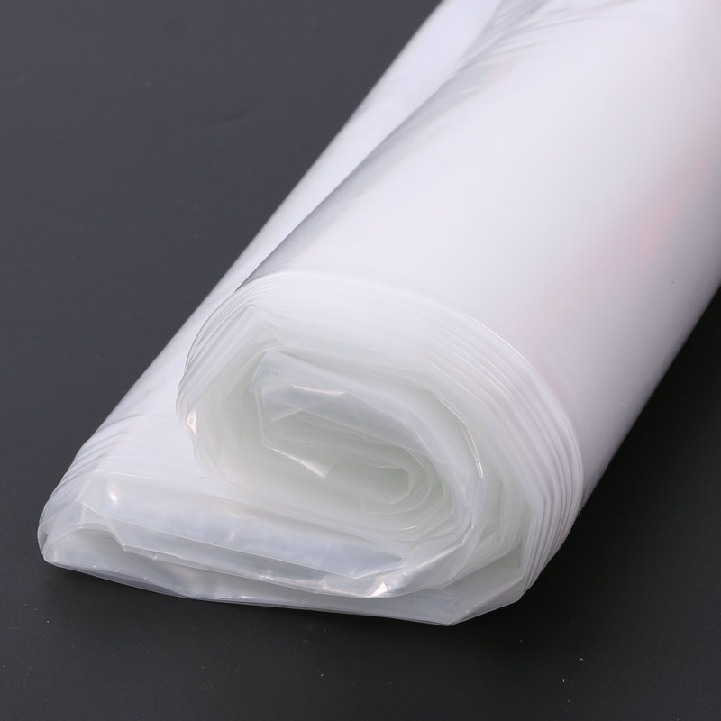 En stock PE bolsillo plano bolsa de embalaje de plástico transparente de alta presión forro interior a prueba de humedad bolsa inferior cuadrada PE bolsa