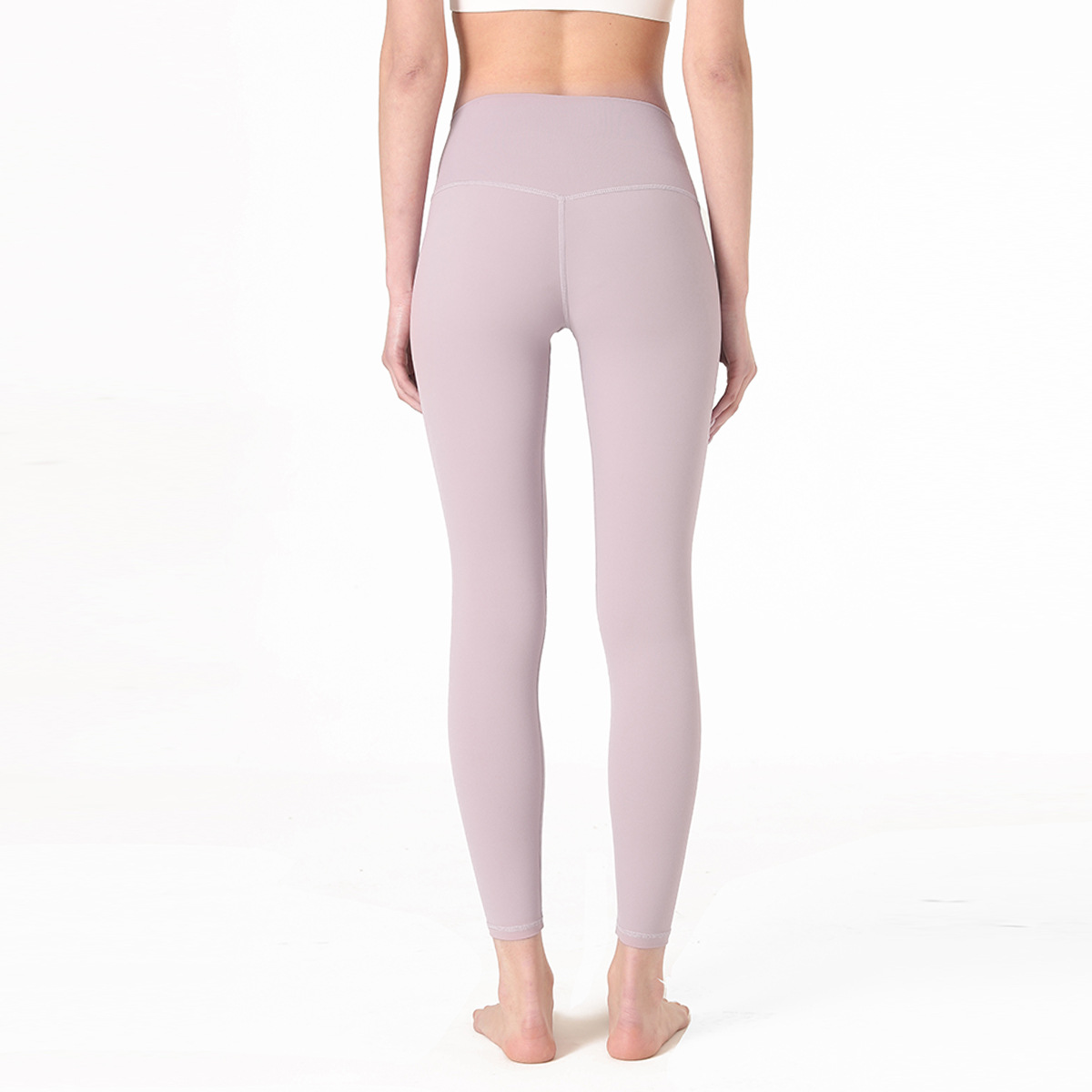 nude high waist tight elastic fitness pants NSNS22027