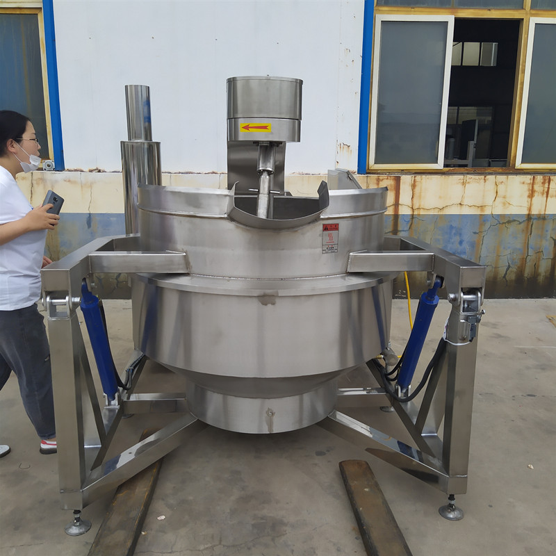 油泼辣子炒锅 全自动大型燃气500L行星搅拌炒机 炒玫瑰花酱设备