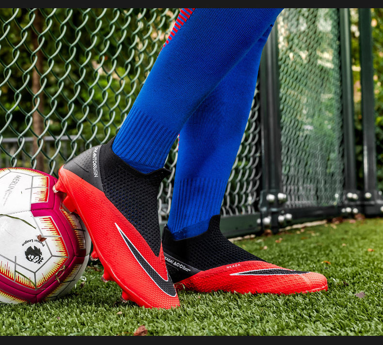 Calzini da calcio nuovi High Bang Flying in maglia soprascarpe per ragazzi e ragazze AG unghie lunghe in pelle piedi giovani studenti sportivi_voghion.com