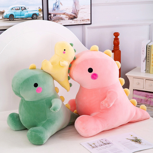 Cute pet slow-witted dragon doll soft down cotton dinosaur plush toy doll birthday gift for men and women wholesale