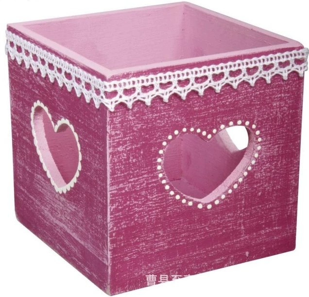 Деревянный ящик для хранения емкость пасторальный подсвечник украшения дома украшения различных цветов деревянный ящик для хранения